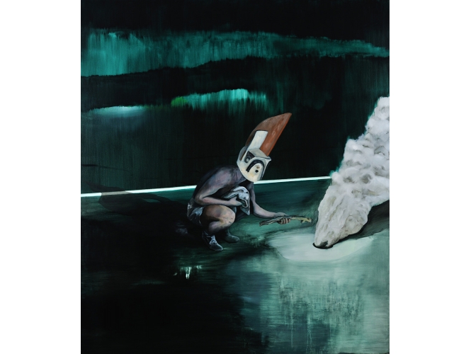 Something Else, 2013 % Huile sur toile<br/>Oil on canvas<br/>230 x 200 cm<br/><br/>