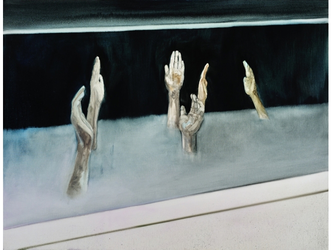 Les Impuissants, 2012 % Huile sur toile <br/>Oil on canvas<br/>89 x 116 cm<br/><br/>