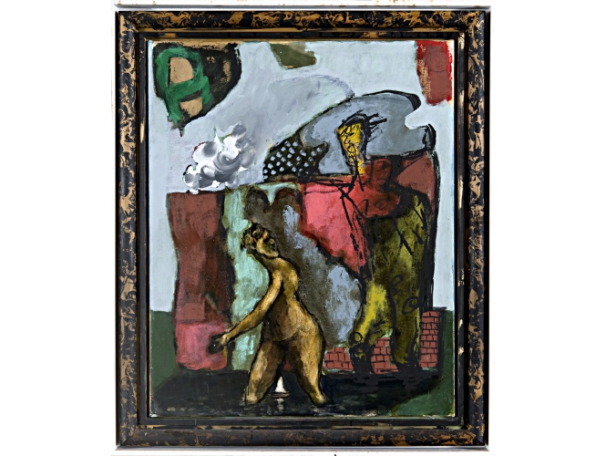 Susanne I, 2011 % Technique mixte sur toile <br/>Mixed media on canvas<br/>100 x 81 cm<br/>ML 2043/00<br/><br/>