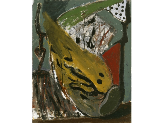 Fledermaus, 1981 % Huile sur toile<br/>Oil on canvas<br/>100 x 81 cm<br/>ML 364/00<br/><br/>