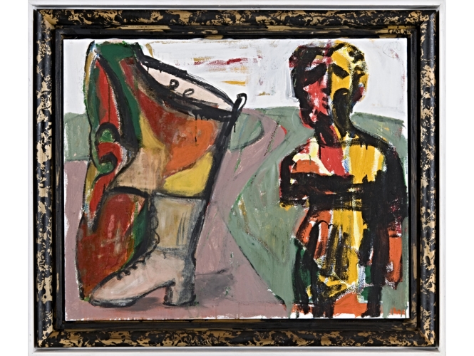 Eitelkeit, 2011 % Technique mixte sur toile<br/>Mixed media on canvas<br/>81 x 100 cm<br/>ML 2033/00<br/><br/>