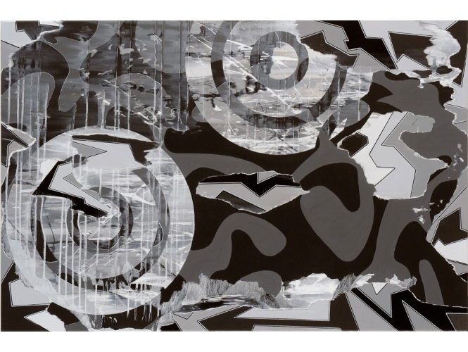 Sans titre / Untitled (série 12 34 YF), 2008 % Acrylique sur toile<br/>Acrylic on canvas<br/>80 x 120 cm<br/> <br/>