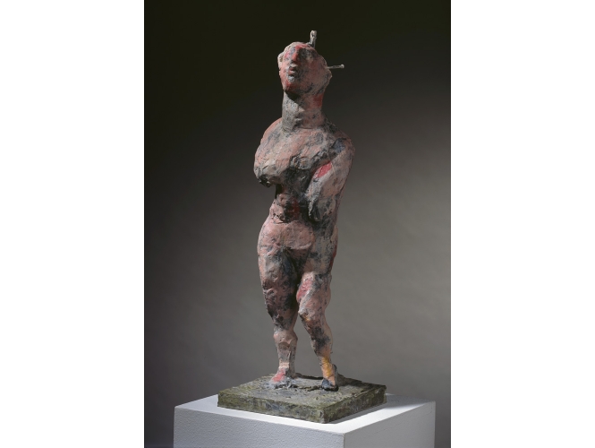 Daphne 8 (Daphne mit Nagel), 2003 % Bronze peint <br/>Painted bronze<br/>57 x 15 x 20 cm<br/>MLP 155/0<br/> <br/>
