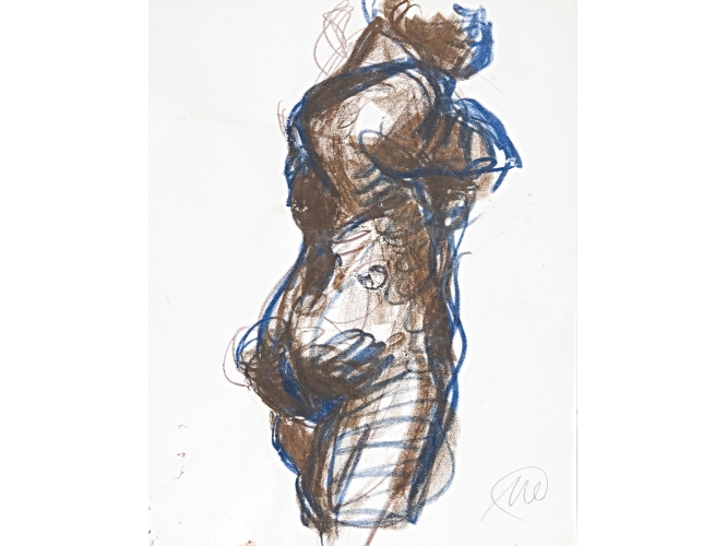 Untitled (Daphne), 2003 % Craie <br/>Chalk<br/>42,5 x 33,5 cm<br/>MLZ 3593/00<br/><br/>