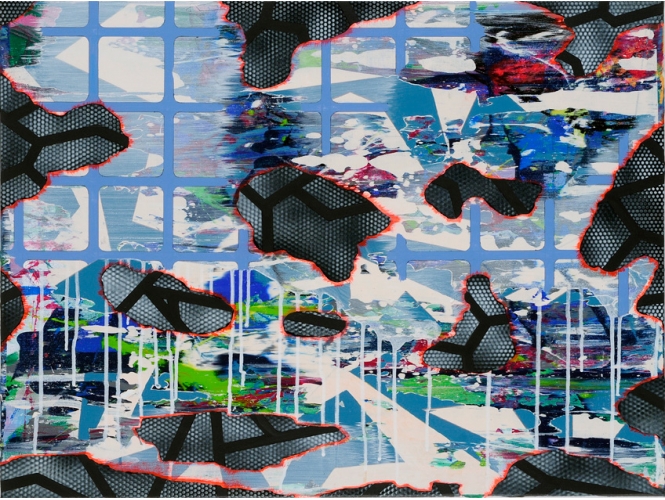 Sans titre / Untitled (série 12 34 YF), 2008 % Acrylique sur toile<br/>Acrylic on canvas<br/>80 x 60 cm<br/> <br/>