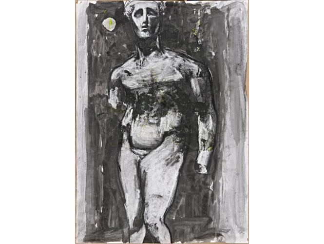 Studie, 2011 % Gouache, craie grasse sur papier <br/>87 x 62,5 cm<br/>MLZ 5059/00<br/><br/>Gouache, wax crayon on paper<br/>87 x 62,5 cm<br/>MLZ 5059/00<br/><br/>