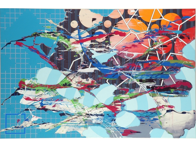 Sans titre / Untitled, 2006 % Acrylique sur toile<br/>Acrylic on canvas<br/>140 x 180 cm<br/><br/>