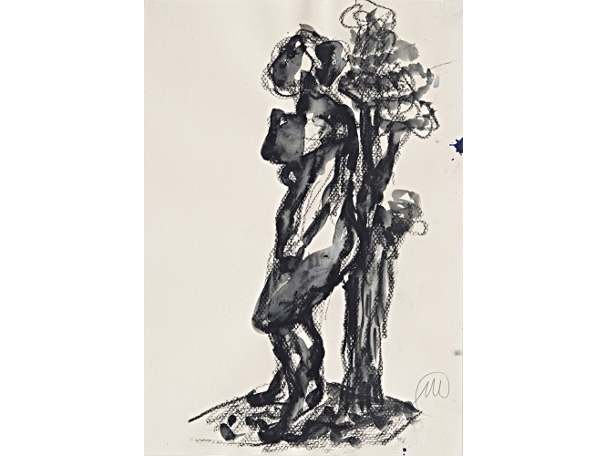 Untitled (Daphne), 2002 % Aquarelle, pastel à l’huile <br/> Watercolor, oil crayon<br/>30 x 21 cm<br/>MLZ 3561/00<br/><br/>