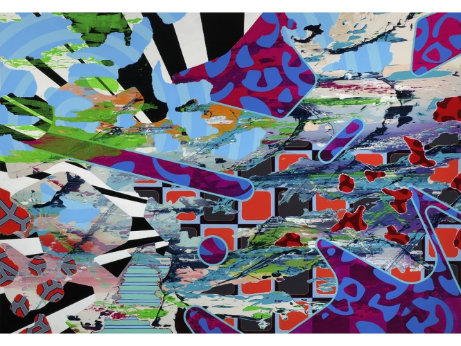 Sans titre / Untitled, 2006 % Acrylique sur toile<br/>Acrylic on canvas<br/>240 x 340 cm<br/><br/>
