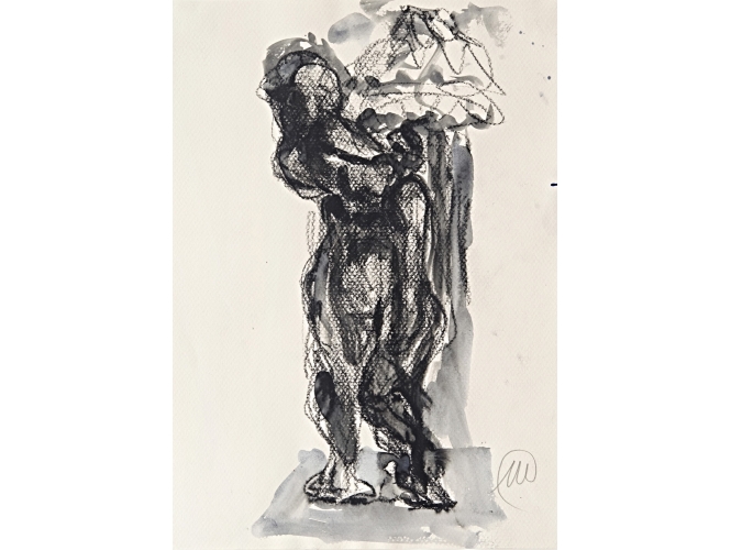 Untitled (Daphne), 2002 % Aquarelle, pastel à l’huile <br/>Watercolor, oil crayon<br/>30 x 21 cm<br/>MLZ 3565/00<br/><br/>