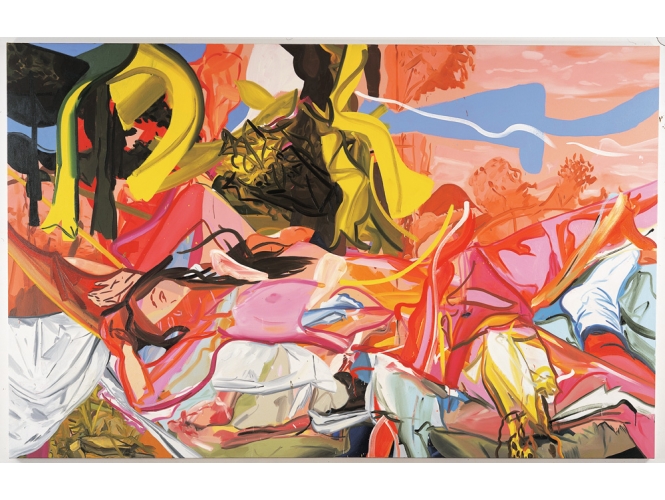 NUBILE SWAY, 2004 % Huile sur toile <br/>Oil on canvas<br/>213 x 335 cm <br/><br/>