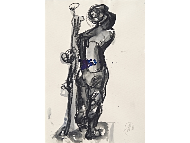 Untitled (Daphne), 2002 % Aquarelle, pastel à l’huile <br/>Watercolor, oil crayon<br/>30 x 21 cm<br/>MLZ 3571/00<br/><br/>