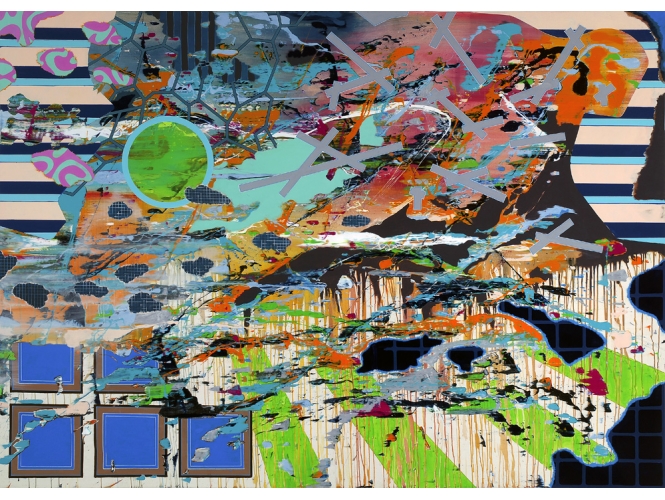 Sans titre / Untitled, 2006 % Acrylique sur toile<br/>Acrylic on canvas<br/>200 x 290 cm<br/><br/>