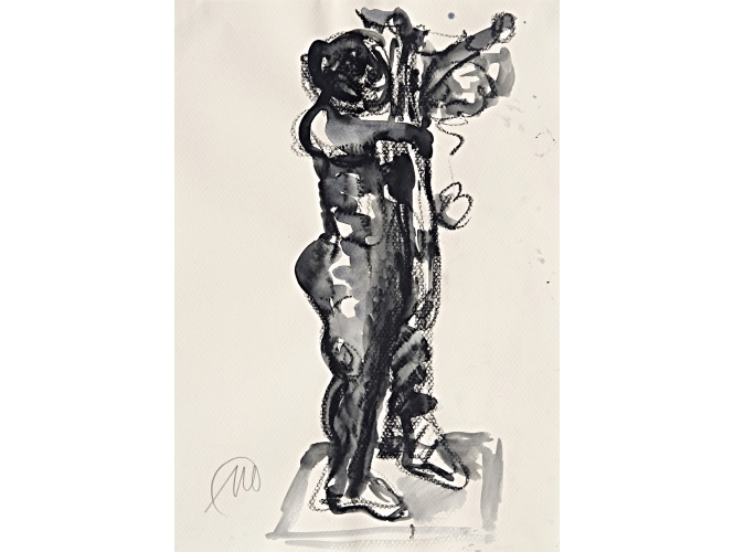 Untitled (Daphne), 2002 % Aquarelle, pastel à l’huile <br/>Watercolor, oil crayon<br/>30 x 21 cm<br/>MLZ 3561/00<br/><br/>