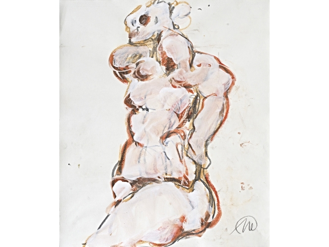 Untitled (Daphne), 2003 % Craie, gouache<br/>Chalk, gouache<br/>46,5 x 39,5 cm<br/>MLZ 3608/00<br/><br/>