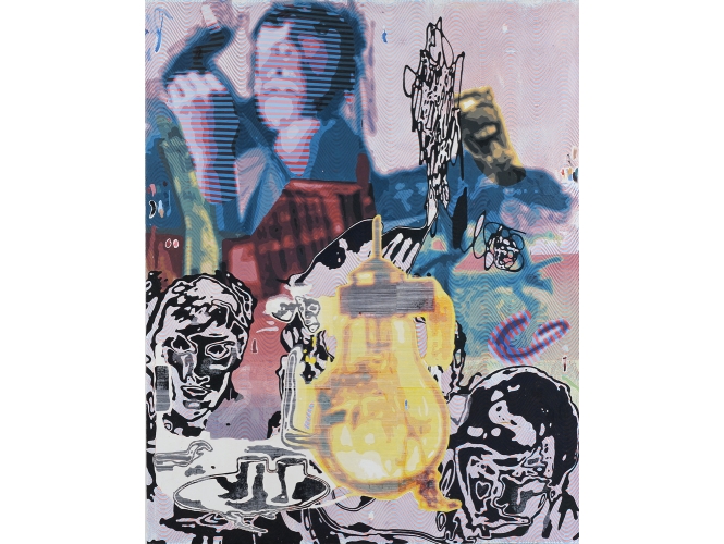 Sans titre / Untitled, 2008 % Huile et laque sur toile<br/>Oil and lacquer on canvas<br/>200 x 160 cm<br/>Photo: Jean-Louis Losi<br/><br/>