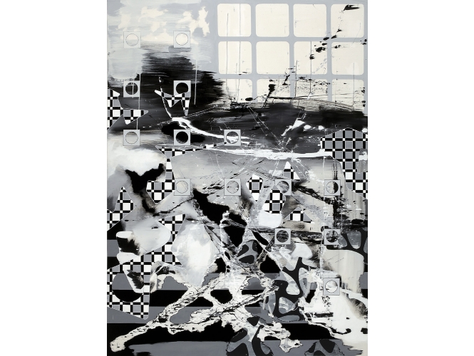 Sans titre / Untitled, 2006 % Acrylique sur toile<br/>Acrylic on canvas<br/>220 x 160 cm<br/><br/>