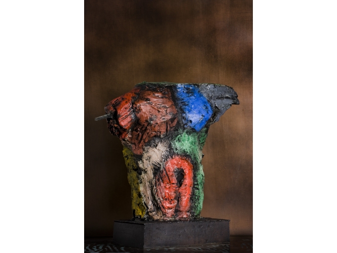 Herkules Entwurfsmodell 7 – Torso, 2009 % Bronze peint <br/>Painted bronze<br/>59 x 75 x 30 cm<br/>MLP 214/B0<br/> <br/>