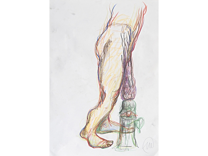 Untitled (Herkules), 2010 % Crayon de couleur sur papier<br/>42 x 29,5 cm<br/>MLZ 4823/00<br/><br/>Coloured pencil on paper<br/>42 x 29,5 cm<br/>MLZ 4823/00<br/><br/>