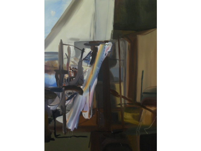 Fall Winter Studio, 2008 % Huile sur toile <br/>Oil on canvas<br/>122 x 91,5 cm<br/><br/>