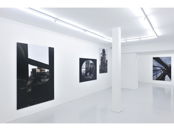 Promzona, 2011 % Vue de l'exposition / Exhibition view, "Promzona / Menʼs talk", Galerie Suzanne Tarasieve, Paris, 2012 <br/>Photo: Rebecca Fanuele<br/><br/>