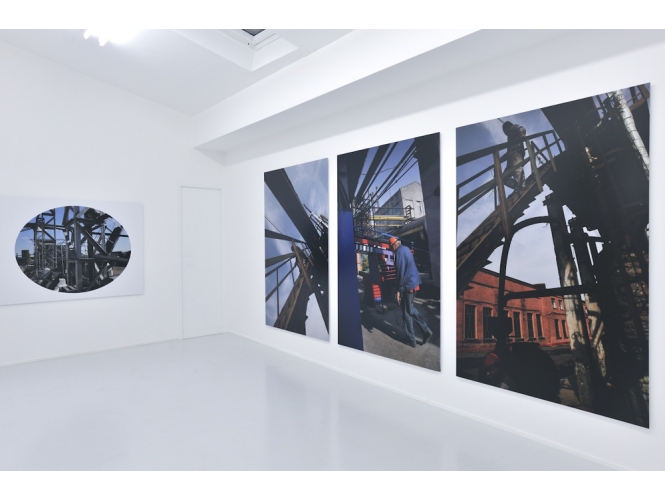 Promzona, 2011 % Vue de l'exposition / Exhibition view, "Promzona / Menʼs talk", Galerie Suzanne Tarasieve, Paris, 2012 <br/>Photo: Rebecca Fanuele<br/><br/>