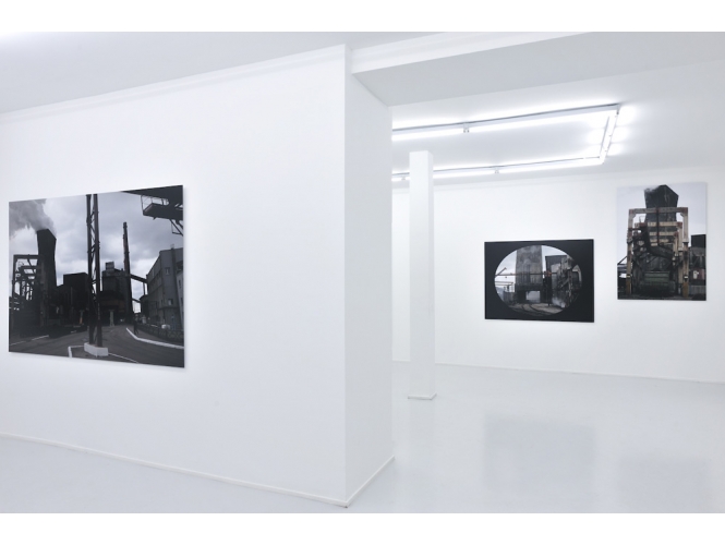 Promzona, 2011 % Vue de l'exposition / Exhibition view, "Promzona / Menʼs talk", Galerie Suzanne Tarasieve, Paris, 2012 <br/>Photo: Rebecca Fanuele<br/><br/>