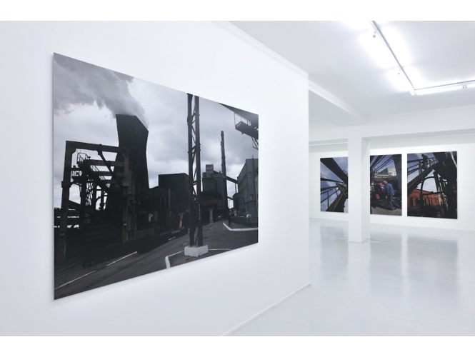 Promzona, 2011 % Vue de l'exposition / Exhibition view, "Promzona / Menʼs talk", Galerie Suzanne Tarasieve, Paris, 2012 <br/>Photo: Rebecca Fanuele<br/><br/>