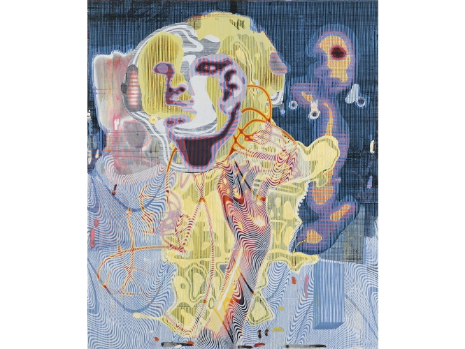 Munich health, 2007 % Huile et laque sur toile<br/>Oil and lacquer on canvas<br/>180 x 150 cm<br/><br/><br/>