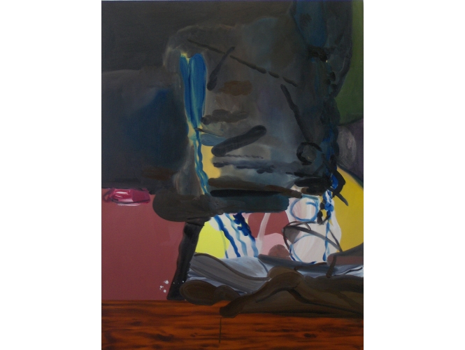 Night Reading, 2010 % Huile sur toile <br/>Oil on canvas<br/>122 x 91,5 cm<br/><br/>