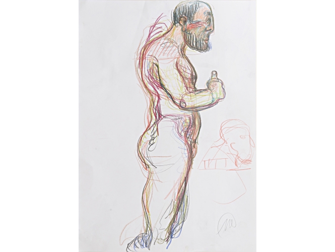 Untitled (Herkules), 2010 % Crayon de couleur sur papier <br/>42 x 29,5 cm<br/>MLZ 4824/00<br/><br/>Coloured pencil on paper<br/>42 x 29,5 cm<br/>MLZ 4824/00<br/><br/>