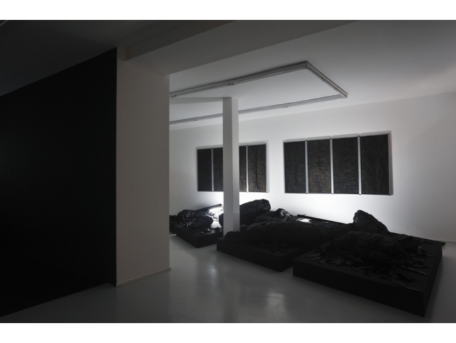 Vue de l’exposition / Exhibition view, 2012 % Galerie Suzanne Tarasieve, Paris<br/>© Rebecca Fanuele<br/><br/>
