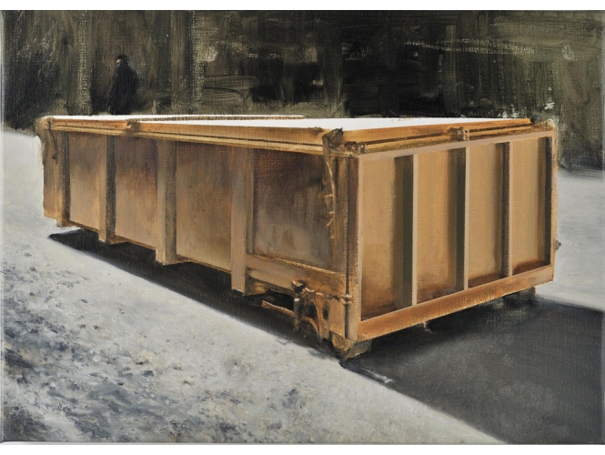 Là, 2011 % Huile sur toile<br/>Oil on canvas<br/>33 x 46 cm<br/>© Rebecca Fanuele<br/><br/>