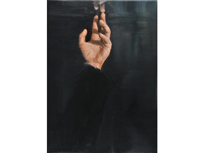 Sans titre / Untitled, 2012 % Huile sur toile <br/>Oil on canvas<br/>46 x 33 cm<br/>© Rebecca Fanuele<br/><br/>