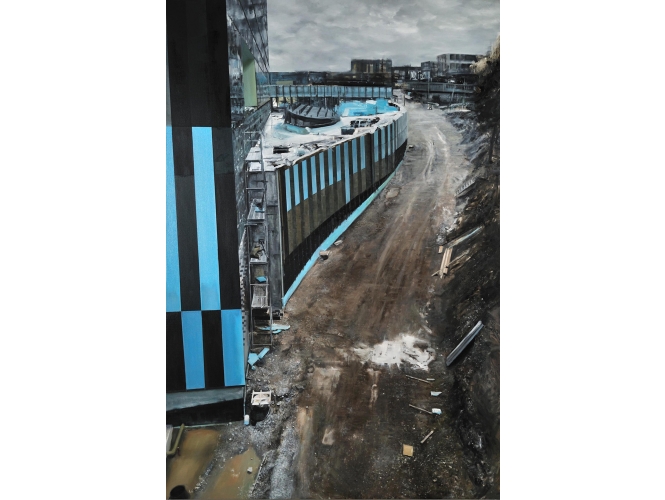 Tranchée, 2012 % Huile sur toile <br/>Oil on canvas<br/>195 x 130 cm<br/>© Rebecca Fanuele<br/><br/>