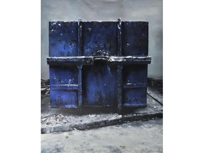 Face, 2012 % Huile sur toile <br/>Oil on canvas<br/>250 x 200 cm<br/>© Rebecca Fanuele<br/> <br/>