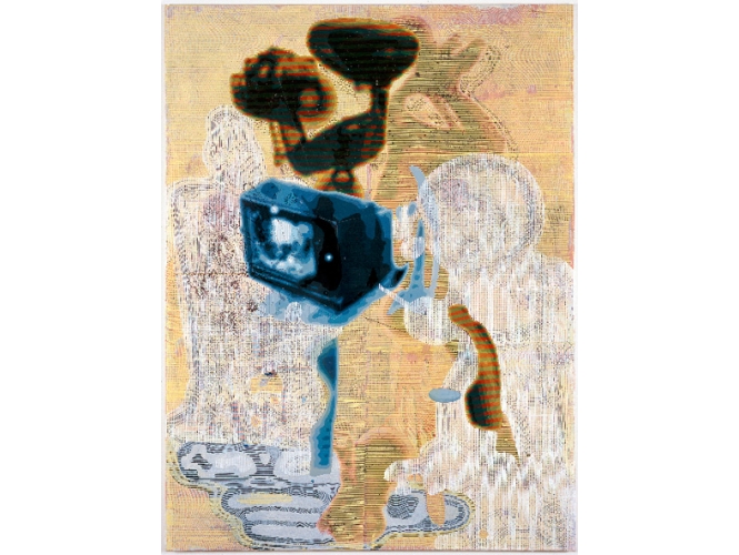 Imploding Surprise, 2007 % Laque sur toile<br/>Lacquer on canvas<br/>200 x 150 cm<br/> <br/> <br/>