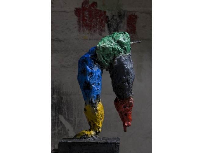 Herkules Entwurfsmodell 9 – Torso, 2009 % Bronze peint<br/>Painted bronze<br/>42,5 x 22 x 23 cm<br/>MLP 216/0<br/> <br/>