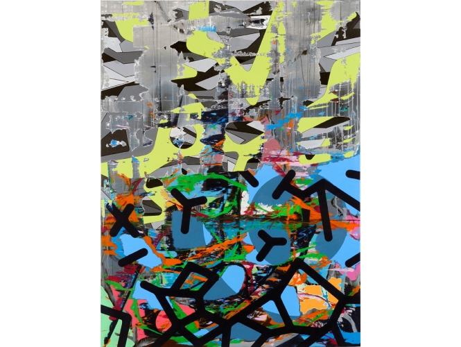 Sans titre / Untitled (série 12 34 YF), 2008 % Acrylique sur toile<br/>Acrylic on canvas<br/>160 x 120 cm<br/> <br/> <br/>
