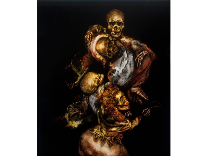 Executioner’s Scourge (after Goya), 2012 % Huile sur toile<br/>Oil on linen<br/>110 x 95 cm<br/>Photo: Vicki Petherbrige<br/><br/>