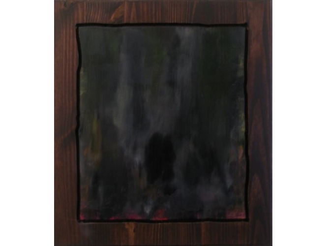 February 13th, 2012 % Huile et lasure sur bois <br/>Oil, stain on wood<br/>26 x 24 inches<br/><br/><br/>
