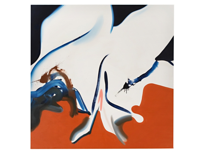 Fast Embrace, 2007 % Huile sur toile<br/>Oil on canvas<br/>60 x 60 inches<br/><br/>