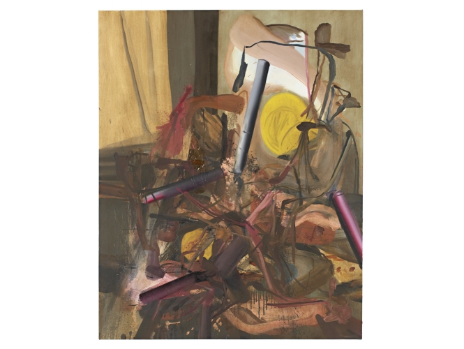 Post War Painting, 2007 % Huile sur toile <br/>Oil on canvas<br/>60 x 48 inches<br/><br/>