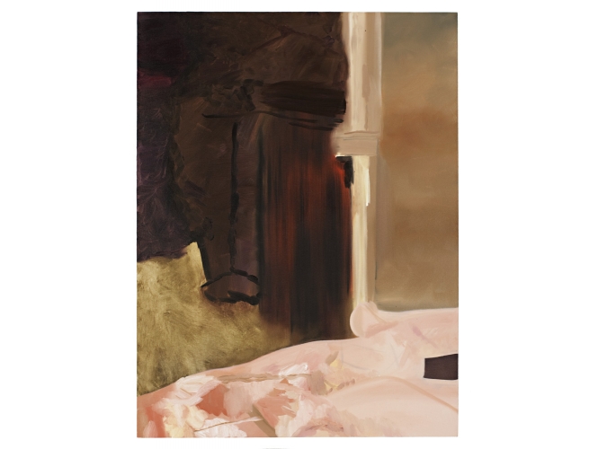 Bare Evening, 2007 % Huile sur toile<br/>Oil on canvas<br/>48 x 36 inches<br/><br/>