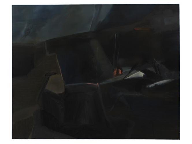 Dark County, 2007 % Huile sur toile<br/>Oil on canvas<br/>52 x 60 inches<br/><br/>