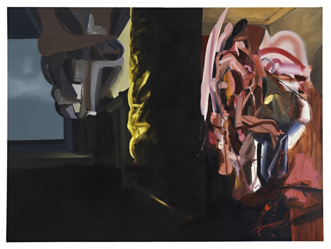 New York Movie, 2007 % Huile sur toile <br/>Oil on canvas<br/>90 x 122 inches<br/><br/>