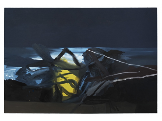 Summer Night, 2007 % Huile sur toile<br/>Oil on canvas<br/>76 x 108 inches<br/><br/>