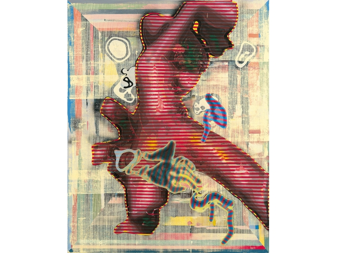 Sans titre / Untitled, 2003 % Laque sur toile<br/>Lacquer on canvas<br/>150 x 120 cm<br/> <br/> <br/>