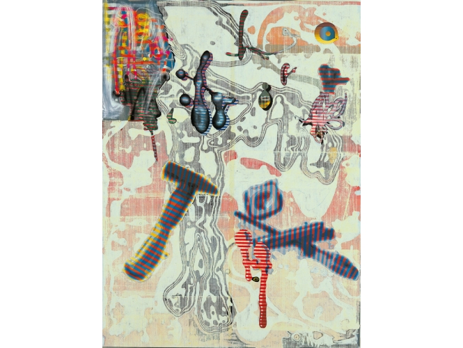 Sans titre / Untitled, 2003 % Laque sur toile<br/>Lacquer on canvas<br/>200 x 150 cm<br/> <br/> <br/>