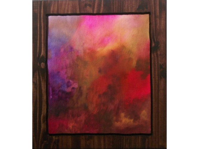 March 11th, 2012 % Huile et lasure sur bois <br/>Oil, stain on wood<br/>26 x 24 inches<br/><br/><br/>
